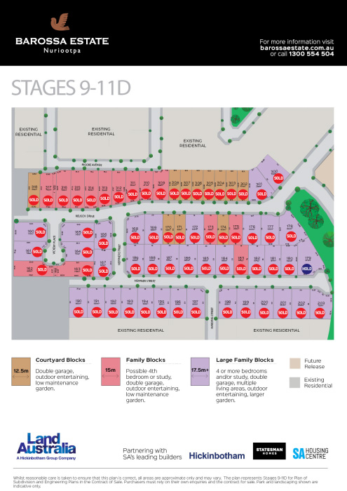 Barossa Estate Land Release Stage 9-11D